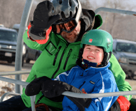 VT Adaptive Skiers on Lift