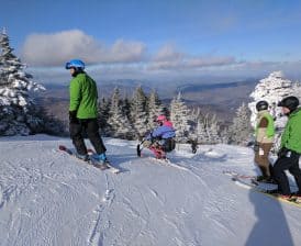 Kerry skis Pico Mountain